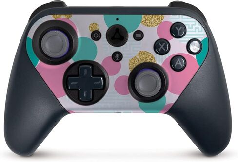 MightySkins Skin Compatible with Amazon Luna Controller - Golden Bubbles | Protective, Durable, and Unique Vinyl Decal wrap Cover | Easy to Apply, Remove, and Change Styles | Made in The USA in Kuwait