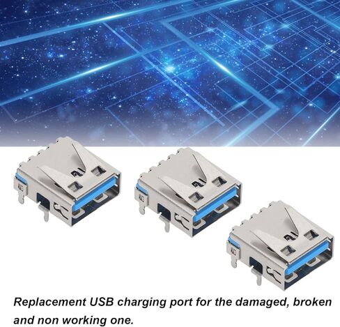 5 قطع من منافذ شحن USB، مقبض شحن بديل للألعاب، أجزاء إصلاح منفذ مقبس USB متوافقة مع وحدة تحكم ألعاب PS 5 in Kuwait