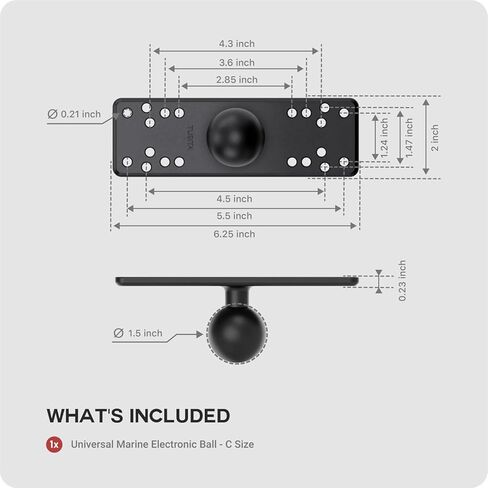 TUSITA Universal Marine Electronic Ball 1.5" - C Size in Saudi Arabia