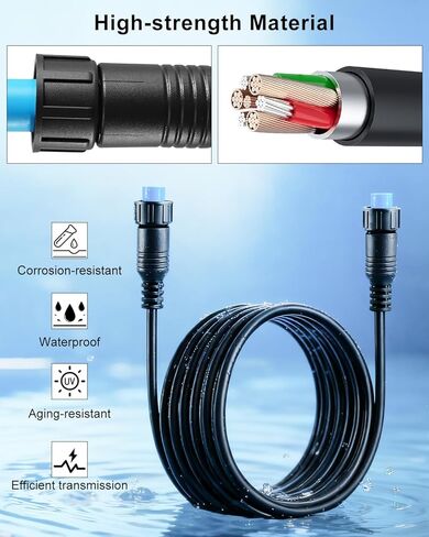6 m / 20ft Marine Network Cable with Small Connector Compatible with Garmin GC 200 GLS 10 GMR Fantom 124/126/54/56 GXM 53/54 Panoptix LiveScope Replace 010-12528-01 in Saudi Arabia