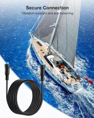 6 m / 20ft Marine Network Cable with Small Connector Compatible with Garmin GC 200 GLS 10 GMR Fantom 124/126/54/56 GXM 53/54 Panoptix LiveScope Replace 010-12528-01 in Saudi Arabia