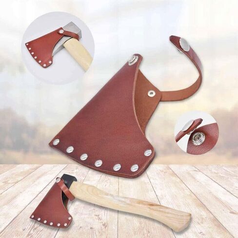 2PCS Portable Leather Holder Lanyard Blade Sheath Head Cover Fit For Axe Hatchet in Saudi Arabia
