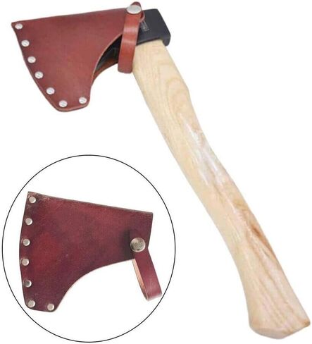 2PCS Portable Leather Holder Lanyard Blade Sheath Head Cover Fit For Axe Hatchet in Saudi Arabia