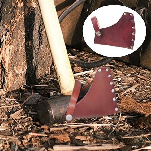 2PCS Portable Leather Holder Lanyard Blade Sheath Head Cover Fit For Axe Hatchet in Saudi Arabia