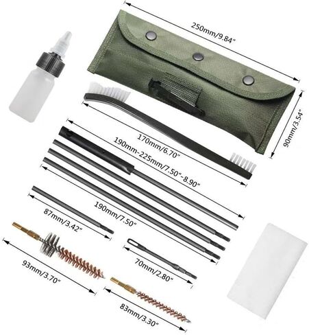 مجموعة تنظيف البندقية العامة، مجموعة تنظيف البندقية المدمجة، مناسبة لأدوات البنادق/المسدسات القياسية .30/7.62 مم × 39 in Kuwait