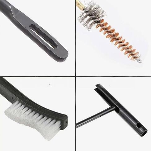 مجموعة تنظيف البندقية العامة، مجموعة تنظيف البندقية المدمجة، مناسبة لأدوات البنادق/المسدسات القياسية .30/7.62 مم × 39 in Kuwait