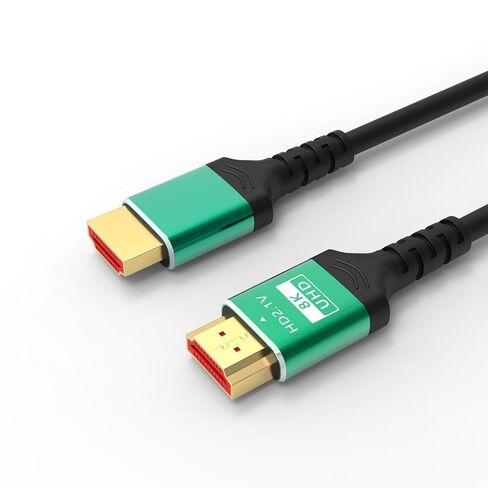 HDMI 2.1 Cable 8K - Ultra High Speed 48Gbps Braided Cord, Supports 8K@60Hz, 4K@120Hz, HDR10, DTS:X, HDCP 2.2/2.3, Compatible with PS5, Roku TV, HDTV, Blu-ray, 5FT in Saudi Arabia