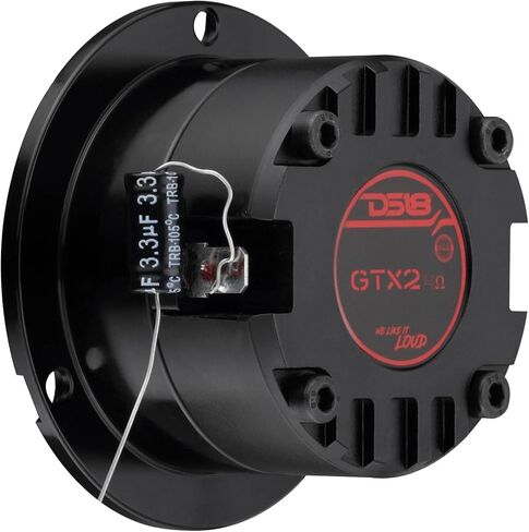 مكبر صوت سوبر بوليت DS18 GTX2/BK مقاس 3 بوصات بقوة 120 وات RMS 4 أوم - ملف صوتي من التيتانيوم، ومغناطيس نيوديميوم، وحساسية 100 ديسيبل، وصوت سيارة عالي الإخراج ومكبر صوت SPL in Saudi Arabia