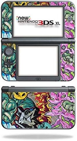 MightySkins Carbon Fiber Skin for Nintendo New 3DS XL (2015) - Pink Bow Skull | Protective, Durable Textured Carbon Fiber Finish | Easy to Apply, Remove, and Change Styles | Made in The USA in Saudi Arabia