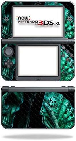 MightySkins Carbon Fiber Skin for Nintendo New 3DS XL (2015) - Pink Bow Skull | Protective, Durable Textured Carbon Fiber Finish | Easy to Apply, Remove, and Change Styles | Made in The USA in Saudi Arabia