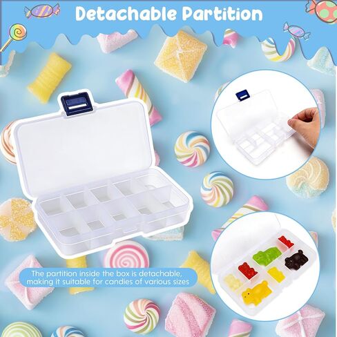 زيبرابوكس 36 مجموعة من صناديق حلوى الصيد الصغيرة لحفلات أعياد الميلاد مع 36 قطعة صيد و50 بطاقة - لوازم وديكورات لموضوع صيد السمك، عبوة قيمة كبيرة الكمية in Kuwait