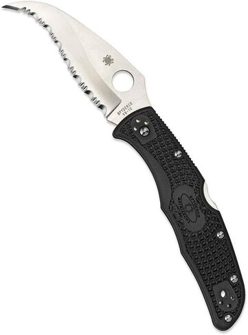 Spyderco Matriarch 2 سكين خفيف الوزن مع فتاحة Emerson وشفرة S عكسية من الصلب VG-10 مقاس 3.57 بوصة - SpyderEdge - C12SBK2W in Saudi Arabia