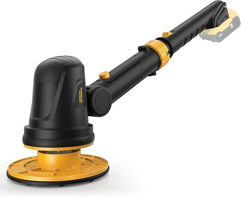 Electric Ice Scraper for Dewalt 20V Battery, 1300RPM High-Speed Windshield Scraper for Ice and Snow, 45° Head Adjust, Extension Rod, Ice Scraper for Car Window(Battery Not Included) (Yellow) in Saudi Arabia