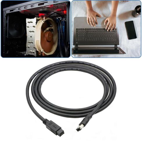 كابل Firewires IEEE1394 6 Pin Male إلى 9Pin Male محول للطابعات والماسحات الضوئية ومحركات الأقراص الصلبة in Kuwait