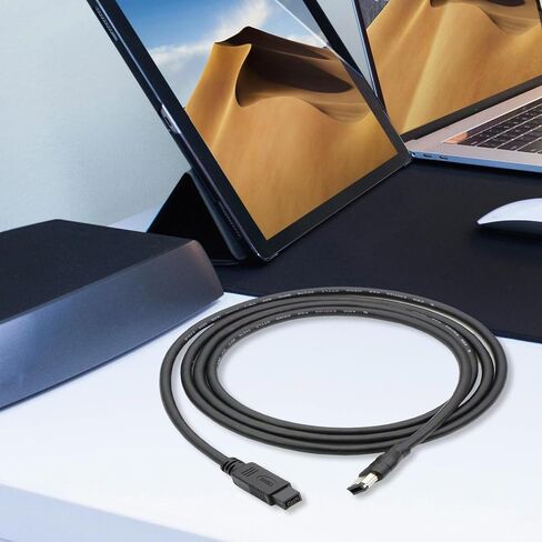 كابل Firewires IEEE1394 6 Pin Male إلى 9Pin Male محول للطابعات والماسحات الضوئية ومحركات الأقراص الصلبة in Kuwait