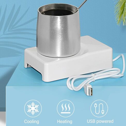 USB Cup Warmer and Cooler, Dual Use Quick Cooling Beverage Warmer and Drink Cooler Portable for Office Desk Home Car Office in Saudi Arabia