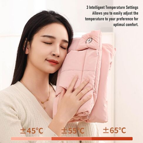 Ymiko USB Hand Warmer, 3 Heat Levels Electric with Graphene Heating for Office Home Travel, Portable USB Warmer Muff for Cold Weather in Saudi Arabia