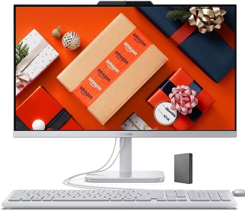 كمبيوتر مكتبي Lenovo IdeaCentre مقاس 24 بوصة الكل في واحد بدقة FHD ومزود بـ Office 365 للويب • ذاكرة وصول عشوائي (RAM) سعة 32 جيجابايت • وحدة تخزين سعة 2 تيرابايت • Intel Core • لوحة مفاتيح وماوس سلكية • نظام التشغيل Windows 11 in Kuwait