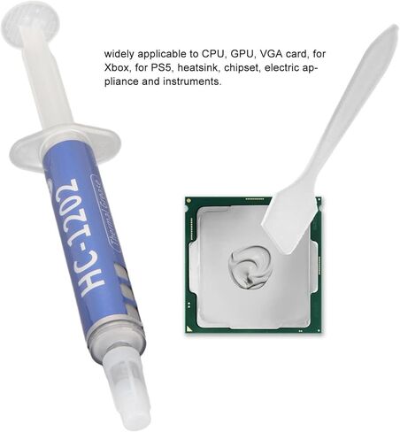 Yoidesu 2PCS Thermal Paste, High Thermal Conductivity 12.8W / m.k Heatsink Cooling Grease for CPU GPU PC, Low ThermalResistance, Non Conductive, with 2 Scraper in Saudi Arabia