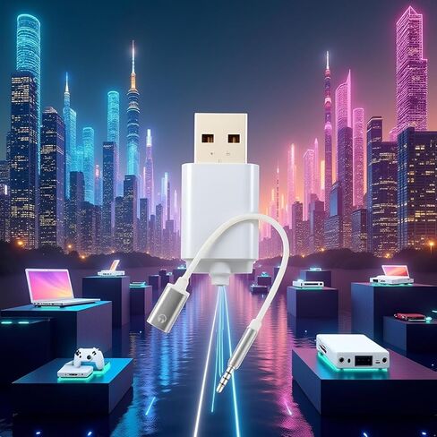 كابل محول صوت فضي، سلك محول 3.5 ملم ذكر إلى نوع C أنثى للهواتف الذكية ومشغلات MP3 وسماعات الرأس ومشغلات الأقراص المضغوطة وأجهزة الكمبيوتر المحمولة والأجهزة اللوحية in Kuwait