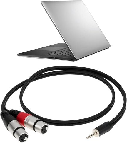 مقبس ستيريو 3.5 ملم إلى كابل محول الصوت بمقبس XLR لأجهزة الكمبيوتر المحمولة ومشغلات MP3 in Kuwait