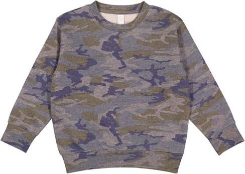 RABBIT SKINS Toddler Fleece Long Sleeve Pullover Sweatshirt, Vintage Camo, 3 in Saudi Arabia