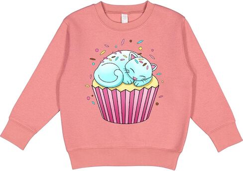 inktastic Kitty Cupcake- Cute Cat Toddler Sweatshirt in Saudi Arabia