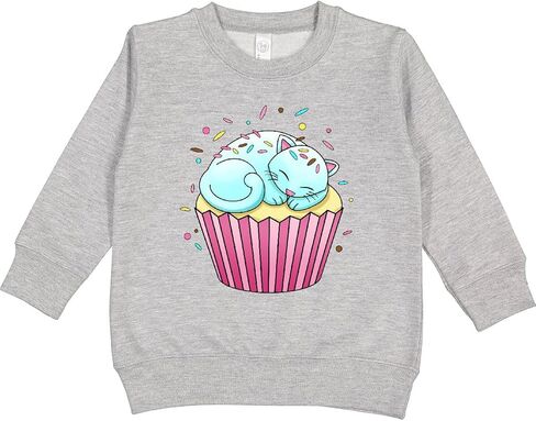 inktastic Kitty Cupcake- Cute Cat Toddler Sweatshirt in Kuwait