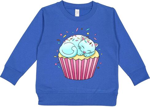 inktastic Kitty Cupcake- Cute Cat Toddler Sweatshirt in Kuwait