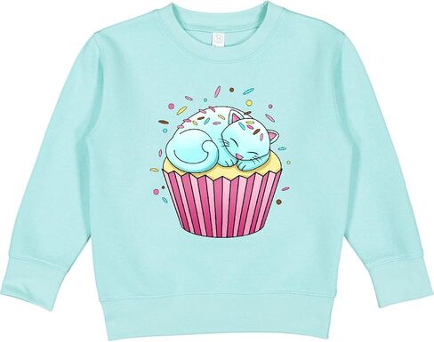 inktastic Kitty Cupcake- Cute Cat Toddler Sweatshirt in Kuwait