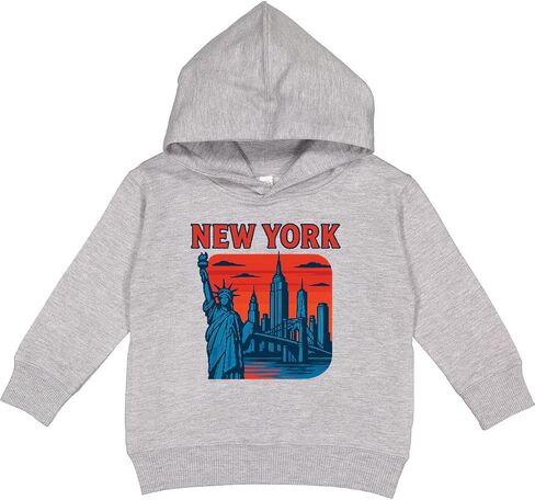 inktastic New York City Skyline with Statue Of Liberty and Toddler Hoodie in Saudi Arabia