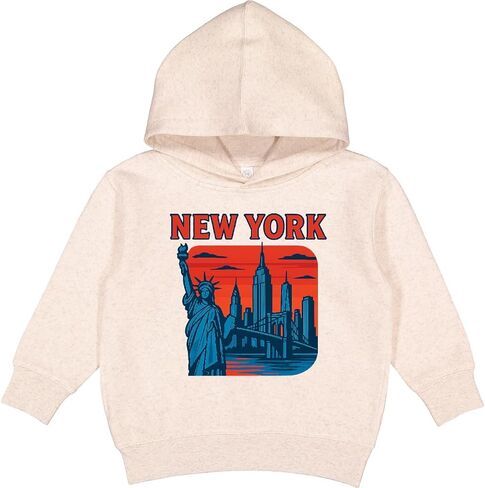 inktastic New York City Skyline with Statue Of Liberty and Toddler Hoodie in Kuwait
