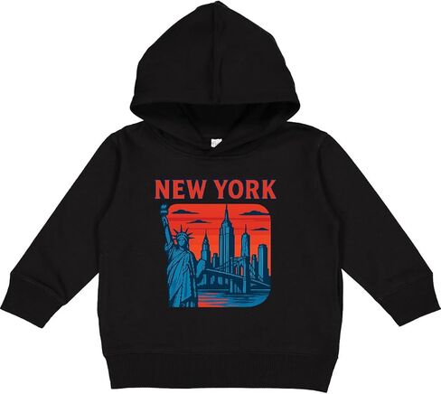 inktastic New York City Skyline with Statue Of Liberty and Toddler Hoodie in Kuwait