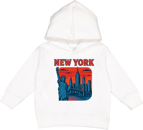 inktastic New York City Skyline with Statue Of Liberty and Toddler Hoodie in Kuwait