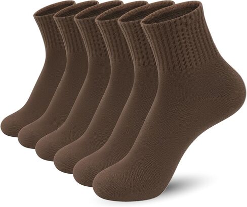 Women Cotton Quarter Socks Thin Mini Crew Elastic Casual Soft Comfort Above Ankle Socks 6 Pairs in Saudi Arabia