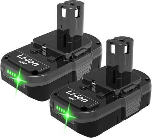 18 فولت 5000 مللي أمبير في الساعة بطاريات بديلة عالية السعة ، استبدال لبطارية Ryobi 18V 5.0AH ، متوافقة مع أدوات الطاقة اللاسلكية Ryobi One+ 18V وشاحن. (شفاف) in Saudi Arabia