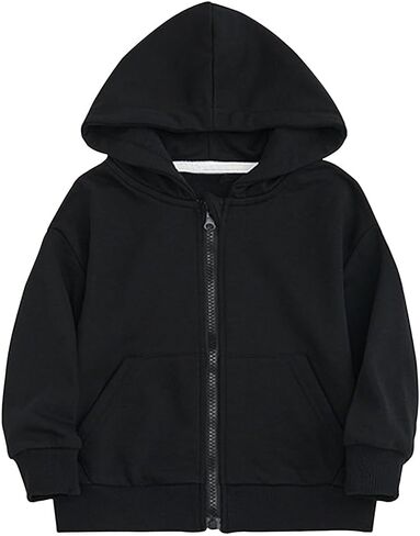 SEAUR Girls Zip Up Hoodie Casual Long Sleeve Workout Jacket Sweatshirt with Pockets in Saudi Arabia