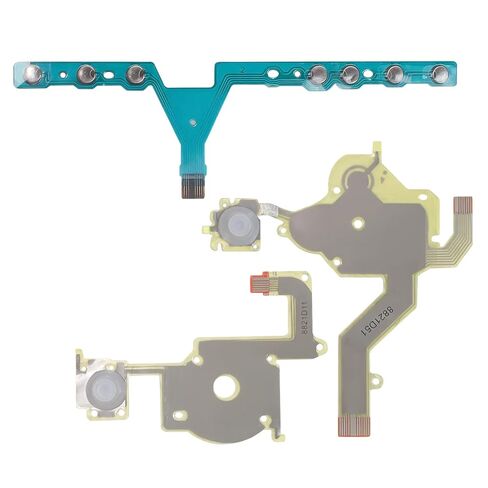 Replacement Flex Cable Parts Fits for PSP 3000 3001 3004 3006 3007 3008 300X Series, Right Left Buttons Flex Ribbon Full Cable Function Home Start Volume PCB Keypad Part, 3pcs/set, NEW in Saudi Arabia