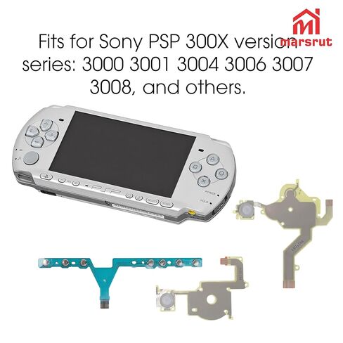 Replacement Flex Cable Parts Fits for PSP 3000 3001 3004 3006 3007 3008 300X Series, Right Left Buttons Flex Ribbon Full Cable Function Home Start Volume PCB Keypad Part, 3pcs/set, NEW in Saudi Arabia