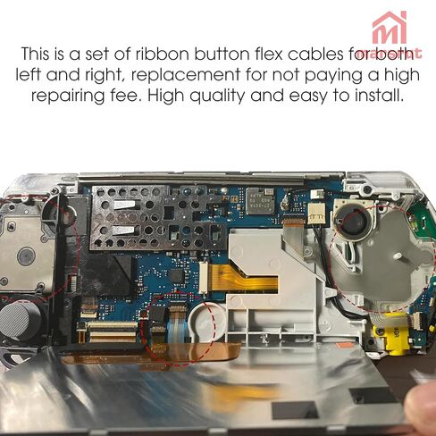 Replacement Flex Cable Parts Fits for PSP 3000 3001 3004 3006 3007 3008 300X Series, Right Left Buttons Flex Ribbon Full Cable Function Home Start Volume PCB Keypad Part, 3pcs/set, NEW in Saudi Arabia