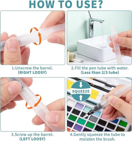 مصنف مائي ، كتاب تلوين الماء ، 12 نمطًا مختلفًا من تصميمات DIY الأصلية ، و 50 لونًا طلاءًا مائيًا مع لوحة وفرشاة ، ومصنفات مائية صديقة للمبتدئين (باقات) in Kuwait