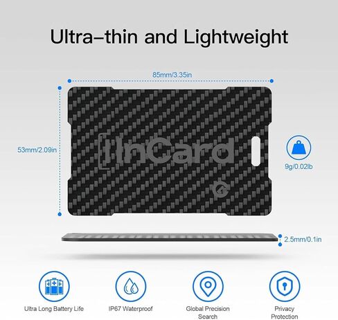 [2025 New, Designed in California] Rechargable Wallet Tracker, Up to 5-Year Battery Life, Certifed by Apple Find My & Google's Find Hub, Item Locator, Card Holder Tracker, Bags, Android Tracker in Saudi Arabia