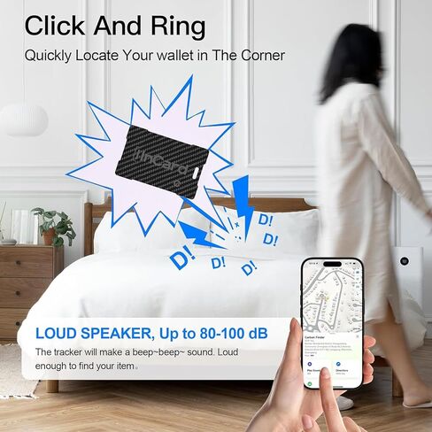 [2025 New, Designed in California] Rechargable Wallet Tracker, Up to 5-Year Battery Life, Certifed by Apple Find My & Google's Find Hub, Item Locator, Card Holder Tracker, Bags, Android Tracker in Saudi Arabia