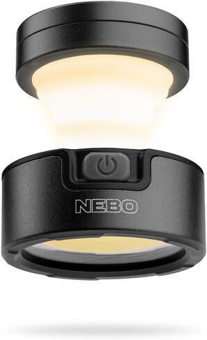 NEBO Poppy Puck Pocket Lantern, 300 Lumen Compact Mini Lantern-Light Gray in Saudi Arabia