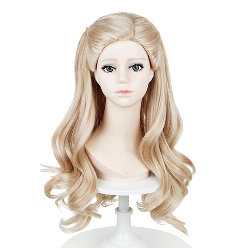 Probeauty بنات أطفال شعر مستعار جديلة حمراء مع القوس الأصفر طويل شعر مستعار مضفر لحزب أنيمي زي الهالوين مع غطاء شعر مستعار in Kuwait