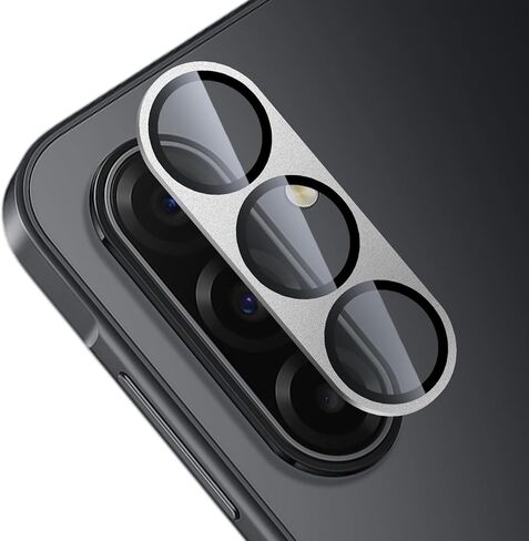 TENOC Camera Lens Protector for Samsung Galaxy A17, 9H Tempered Glass Camera Screen Cover, Black Metal Individual Ring in Saudi Arabia