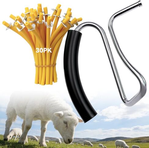 California Castration Stainless Steel Bander & Bands (30 pk) Castration Banding Tool Only for Animal Cast, Easy to Use in Saudi Arabia