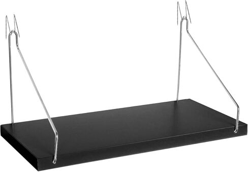 Fabric Walls Cubicle Shelf with Hooks, 11.8' Wooden Cubicle Shelves with Hangers, Cubical Accessories for Work, Office Cubicle Wall Decor, Cubicle Decorations for Women Men Desk (1, White) in Saudi Arabia