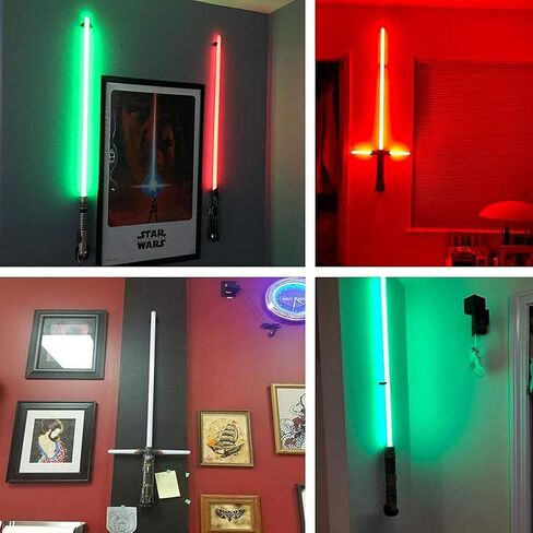 Lightsaber Wall Mount Display Stand Light Saber Holder Wall Rack Wall Mount Bracket, Ideal for use in commercial and residential environments - Hardware Included, (2 Set) in Saudi Arabia
