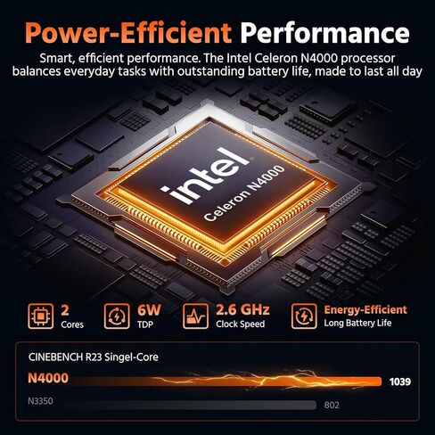 كمبيوتر محمول 15.6 بوصة، ذاكرة وصول عشوائي 8 جيجا بايت 256 جيجا بايت SSD Celeron N4000 (حتى 2.6 جيجا هرتز) كمبيوتر محمول Win 11 Office Suite FHD IPS sRGB Notebook 2.4G&5G WiFi BT 4.2 HDMI USB 3.0 بطارية 5000 مللي أمبير في الساعة للأعمال الطلابية المنزلية in Kuwait